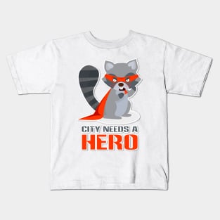 Super Raccoon Kids T-Shirt